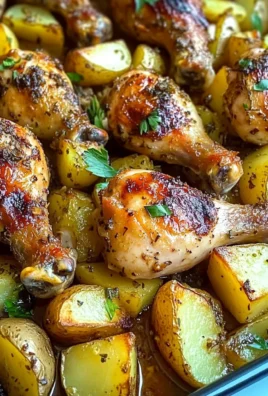 Roasted Chicken Drumsticks with Potatoes