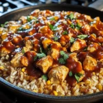 Smoky Chipotle BBQ Chicken and Rice Skillet
