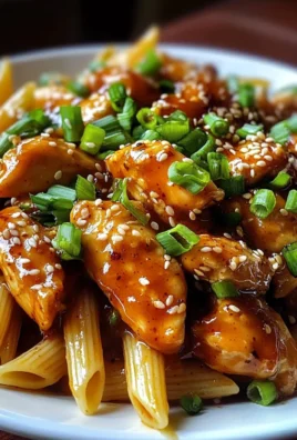 Sticky Honey Chili Garlic Butter Chicken Penne