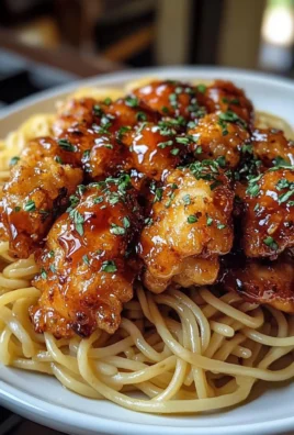 Ultimate Honey Garlic Crispy Chicken with Buttered Herb Noodles
