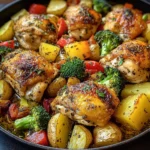 Ultimate Oven-Baked Chicken Thighs with Veggies