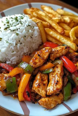 Ultimate Pepper Chicken with Rice & Crispy Fries