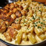 Velveeta Chicken Rigatoni with Garlic Parmesan Cream