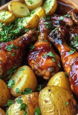 Ultimate Sticky Chicken Drumsticks with Crispy Potatoes